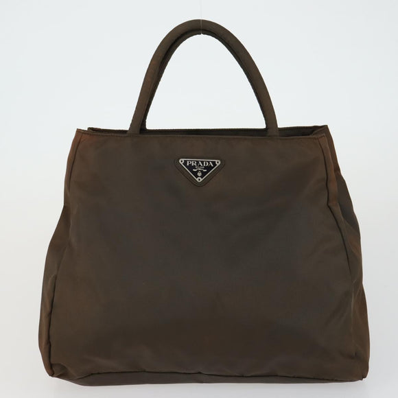 PRADA Hand Bag Nylon 5 Set Beige Khaki Brown Auth 160314