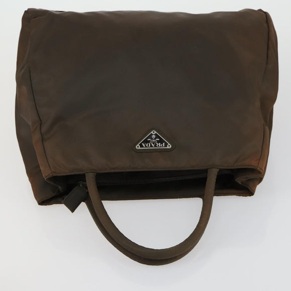 PRADA Hand Bag Nylon 5 Set Beige Khaki Brown Auth 160314