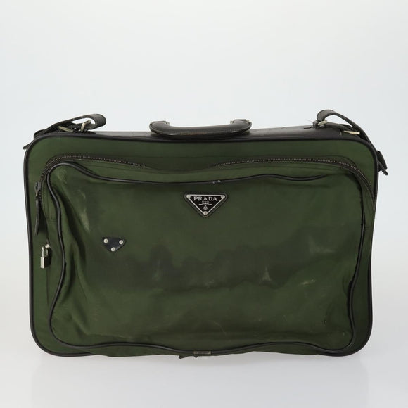 PRADA Hand Bag Nylon 5 Set Khaki Black Auth 160316