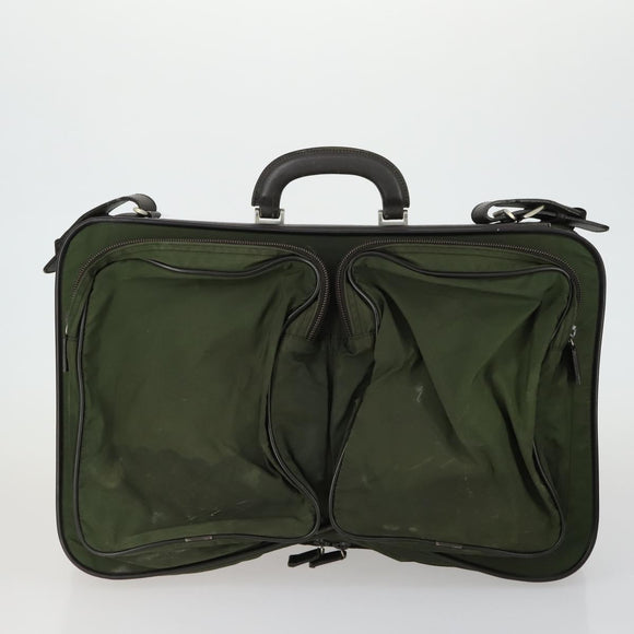 PRADA Hand Bag Nylon 5 Set Khaki Black Auth 160316