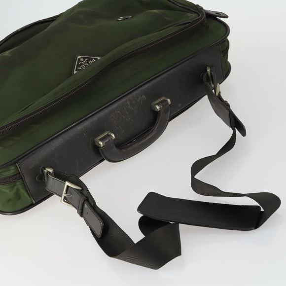 PRADA Hand Bag Nylon 5 Set Khaki Black Auth 160316