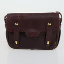 CELINE Macadam Canvas Shoulder Bag Leather 3 Set Red Navy Auth 160319-16