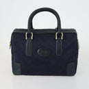CELINE Macadam Canvas Shoulder Bag Leather 3 Set Red Navy Auth 160319-2