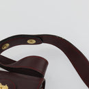 CELINE Macadam Canvas Shoulder Bag Leather 3 Set Red Navy Auth 160319-20