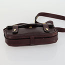 CELINE Macadam Canvas Shoulder Bag Leather 3 Set Red Navy Auth 160319-21