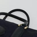 CELINE Macadam Canvas Shoulder Bag Leather 3 Set Red Navy Auth 160319-6