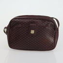 CELINE Macadam Canvas Shoulder Bag Leather 3 Set Red Navy Auth 160319-9