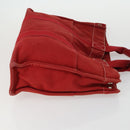 HERMES Fourre Tout Hand Bag Canvas 3 Set Black Red Bordeaux Auth 160324-4