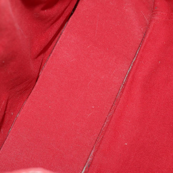 HERMES Fourre Tout Hand Bag Canvas 3 Set Black Red Bordeaux Auth 160324