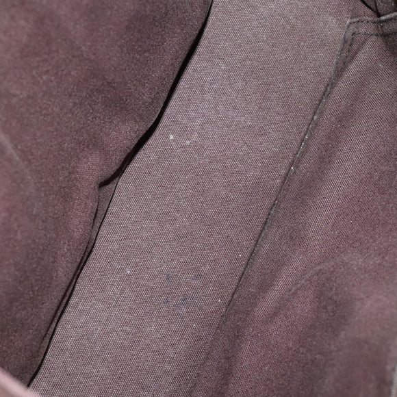 HERMES Fourre Tout Hand Bag Canvas 4 Set Black Red Bordeaux Auth 160325