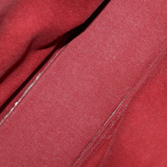 HERMES Fourre Tout Hand Bag Canvas 4 Set Black Red Bordeaux Auth 160325