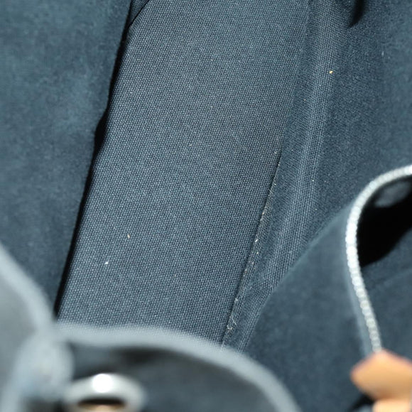 HERMES Fourre Tout Hand Bag Canvas 4 Set Black Red Bordeaux Auth 160325