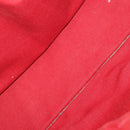 HERMES Fourre Tout Hand Bag Canvas 4 Set Black Red Bordeaux Auth 160325-7