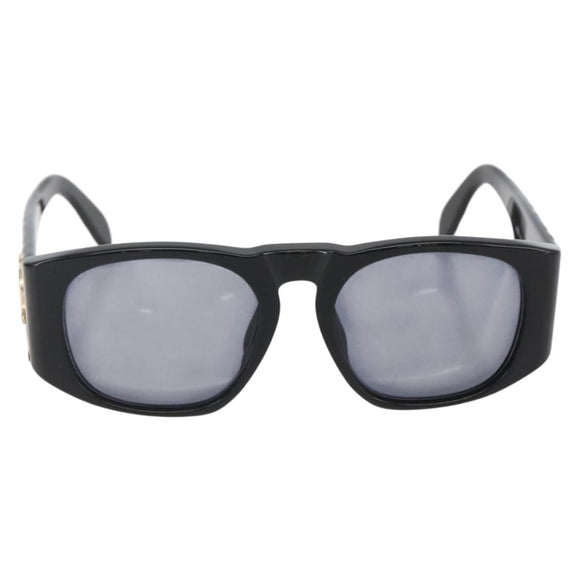 CHANEL Sonnenbrille Kunststoff Schwarz CC Auth 160328