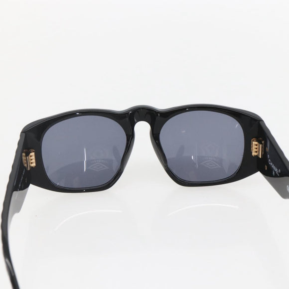 CHANEL Sonnenbrille Kunststoff Schwarz CC Auth 160328