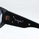 CHANEL Sunglasses plastic Black CC Auth 160328-9