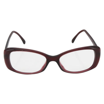 CHANEL Glasses plastic Red CC Auth 160330 - 0