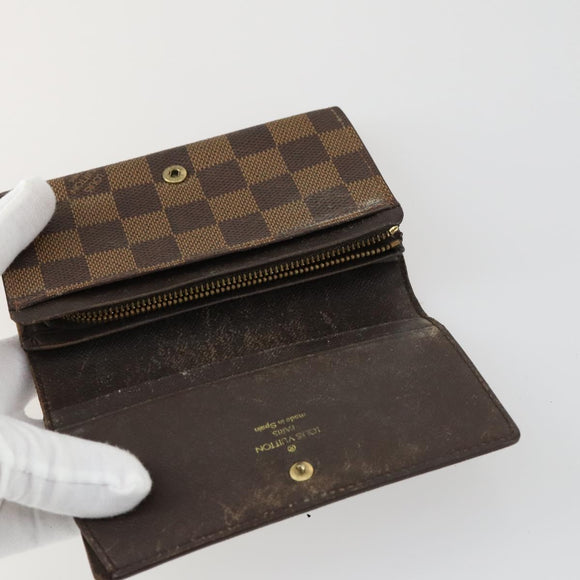 LOUIS VUITTON Monogram Damier Wallet 4 Set LV Auth 160331