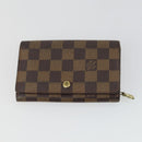 LOUIS VUITTON Monogram Damier Wallet 4 Set LV Auth 160331-8
