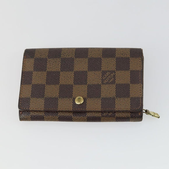 LOUIS VUITTON Monogram Damier Wallet 4 Set LV Auth 160331