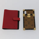 LOUIS VUITTON Epi Key Case 8 sets Red Yellow black LV Auth 160332-7
