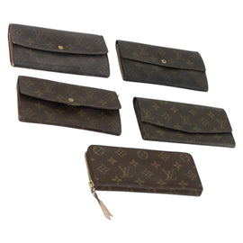 LOUIS VUITTON Monogram Wallet 5 Set LV Auth 160334