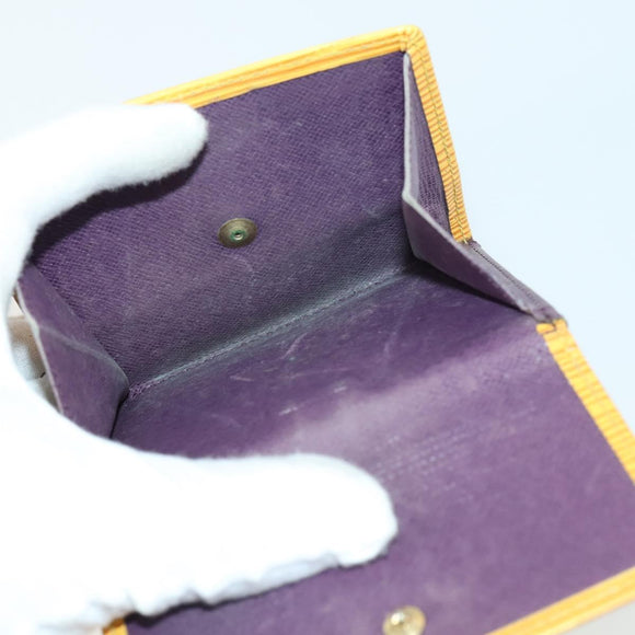 LOUIS VUITTON Epi Monogram Mini Wallet 5 Set Yellow Red black LV Auth 160337