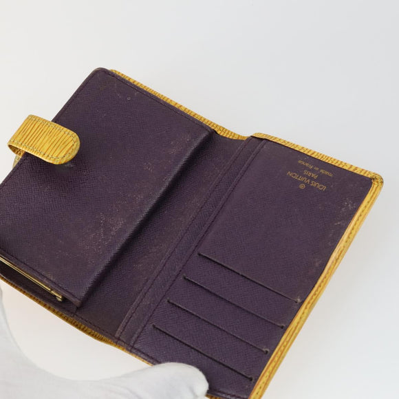 LOUIS VUITTON Epi Monogram Mini Wallet 5 Set Yellow Red black LV Auth 160337