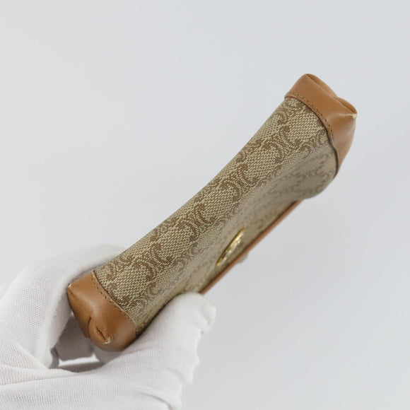 VALENTINO Celine Gucci Wallet Leather 4 Set Beige Black Green Auth 160338