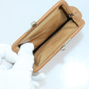 VALENTINO Celine Gucci Wallet Leather 4 Set Beige Black Green Auth 160338-12