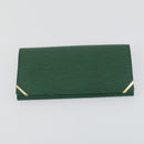 VALENTINO Celine Gucci Wallet Leather 4 Set Beige Black Green Auth 160338-19
