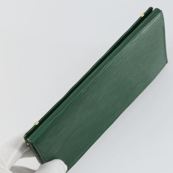 VALENTINO Celine Gucci Wallet Leather 4 Set Beige Black Green Auth 160338