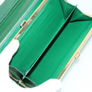 VALENTINO Celine Gucci Wallet Leather 4 Set Beige Black Green Auth 160338-24