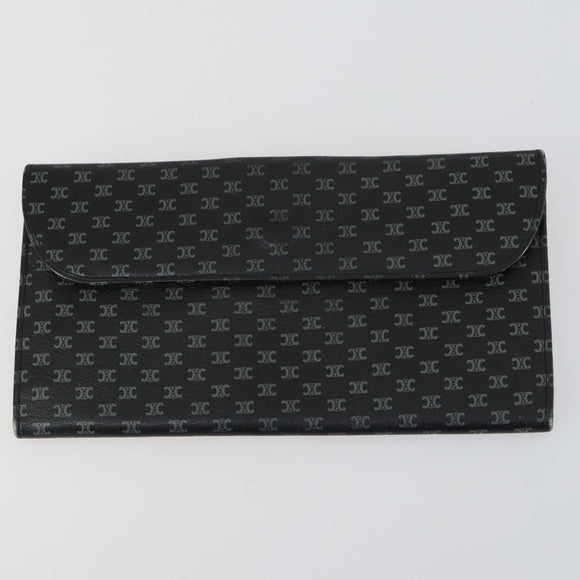 VALENTINO Celine Gucci Wallet Leather 4 Set Beige Black Green Auth 160338