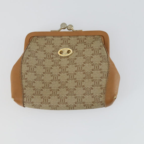 VALENTINO Celine Gucci Wallet Leather 4 Set Beige Black Green Auth 160338