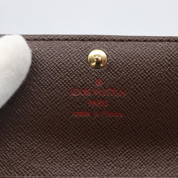 LOUIS VUITTON Damier Ebene Multicles 4 Key Case N62631 LV Auth 160340V