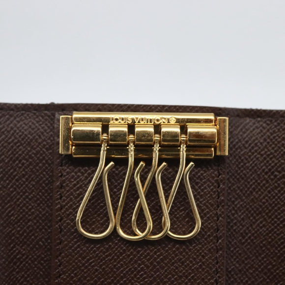LOUIS VUITTON Damier Ebene Multicles 4 Key Case N62631 LV Auth 160340V
