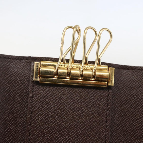 LOUIS VUITTON Damier Ebene Multicles 4 Key Case N62631 LV Auth 160340V
