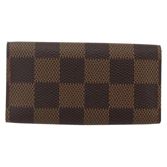 LOUIS VUITTON Damier Ebene Multicles 4 Key Case N62631 LV Auth 160340V