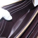 LOUIS VUITTON Monogram Vernis Zippy Wallet Amarante M93522 LV Auth 160357-20