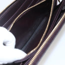 LOUIS VUITTON Monogram Vernis Zippy Wallet Amarante M93522 LV Auth 160357-10