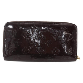 LOUIS VUITTON Monogram Vernis Zippy Wallet Amarante M93522 LV Auth 160357 - 0
