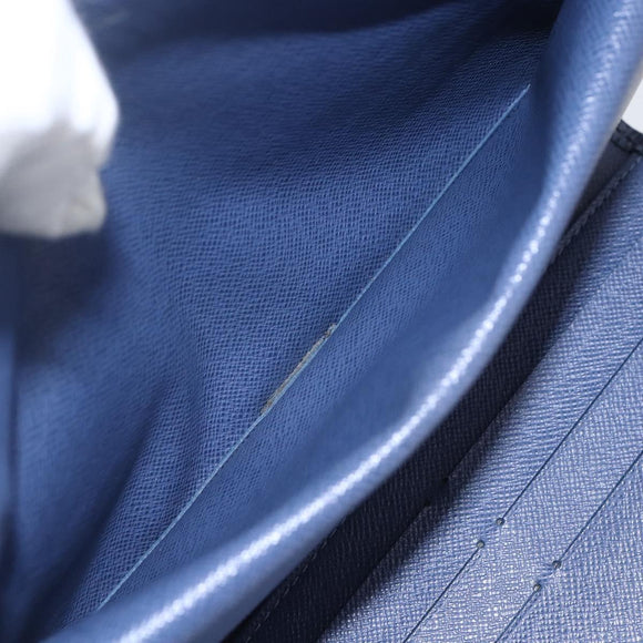 LOUIS VUITTON Epi Porte Tresor International Wallet Myrtille M6338G Auth 160358