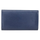 LOUIS VUITTON Epi Porte Tresor International Wallet Myrtille M6338G Auth 160358-2