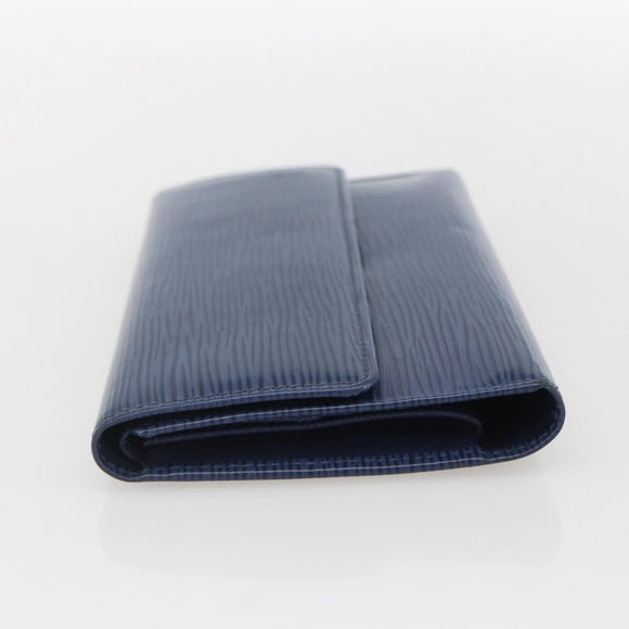 LOUIS VUITTON Epi Porte Tresor International Wallet Myrtille M6338G Auth 160358