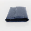 LOUIS VUITTON Epi Porte Tresor International Wallet Myrtille M6338G Auth 160358-4