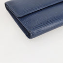 LOUIS VUITTON Epi Porte Tresor International Wallet Myrtille M6338G Auth 160358-14