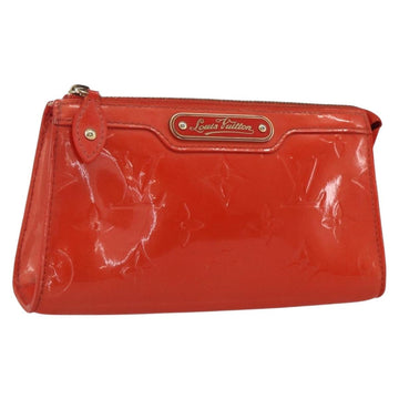 LOUIS VUITTON Monogram Vernis Trousse Pouch Orenge Sunset M93648 LV Auth 160361