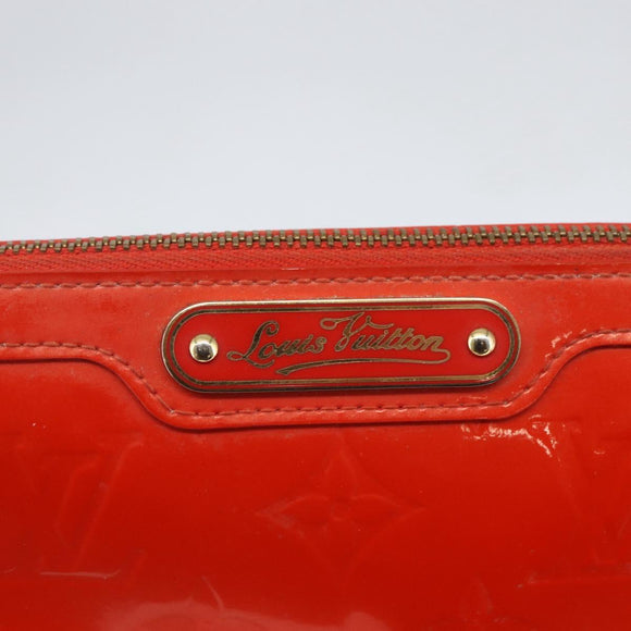 LOUIS VUITTON Monogram Vernis Trousse Pouch Orenge Sunset M93648 LV Auth 160361