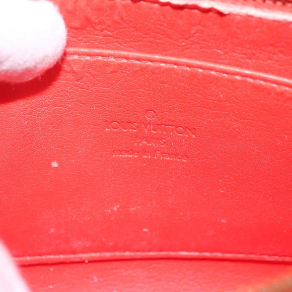 LOUIS VUITTON Monogram Vernis Trousse Pouch Orenge Sunset M93648 LV Auth 160361